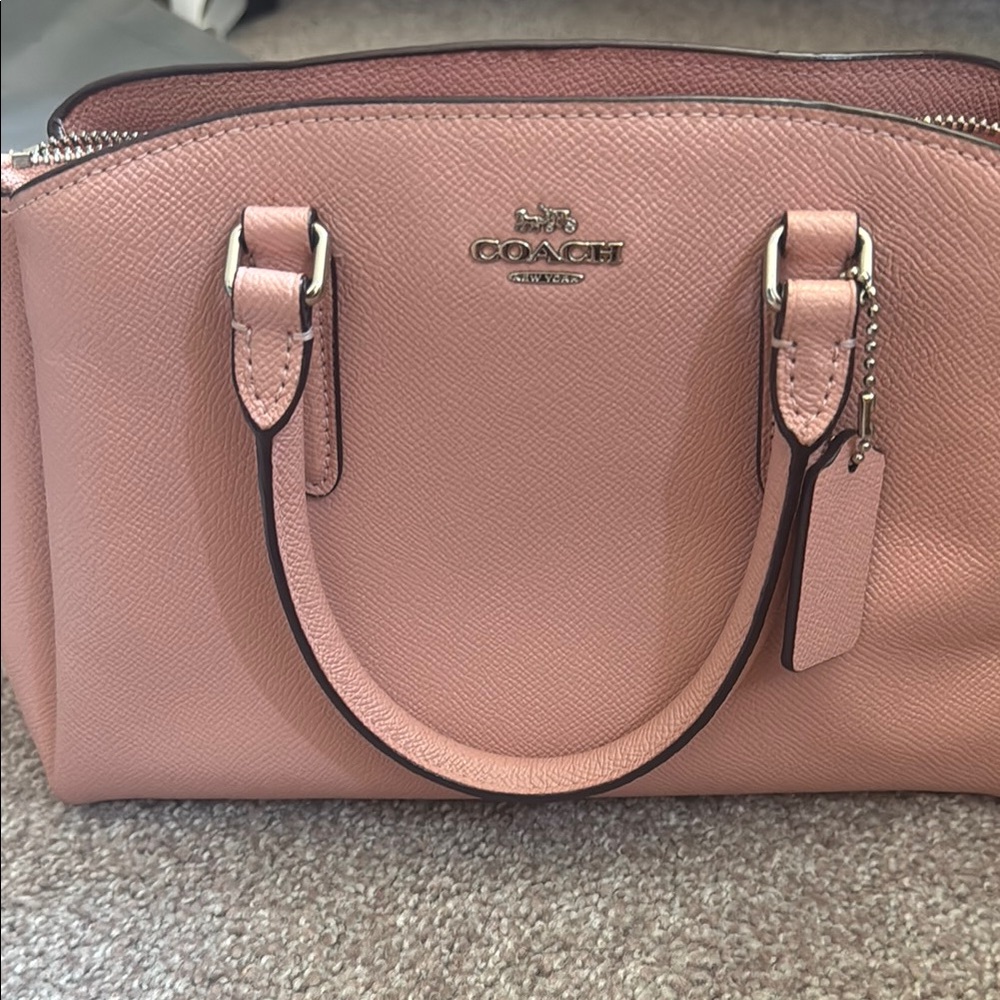 Coach Blush Pink Leather Satchel
